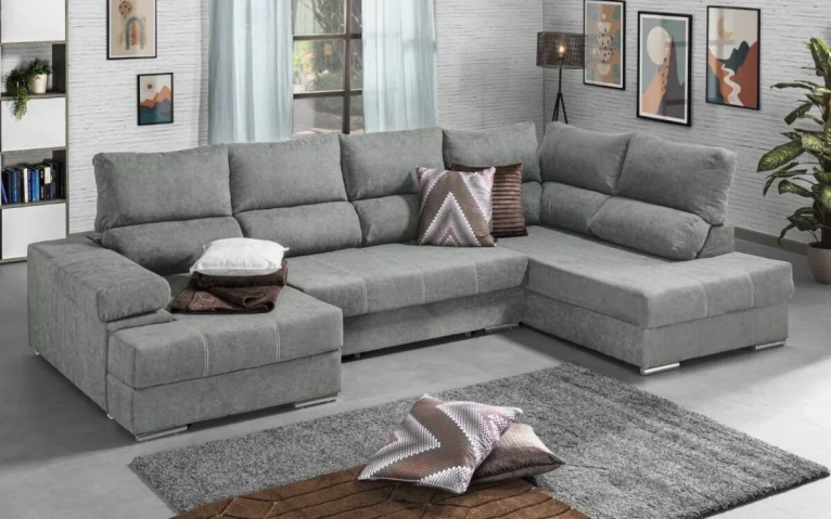 Mega Sofa Bed Chaise Longue Corner Italia 345x200cm