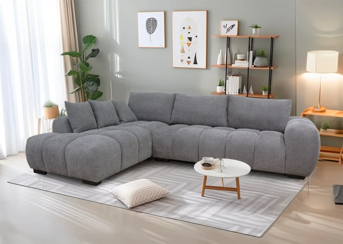 Executive G-Gold Chaise Longue Sofa 297cm