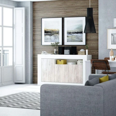Baltik Sideboard 3 Doors 144x87 cm - Living Room or Dining Room Furniture
