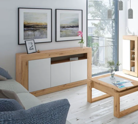Three-Door Sideboard 144x87 cm - Living or Dining Room Furniture