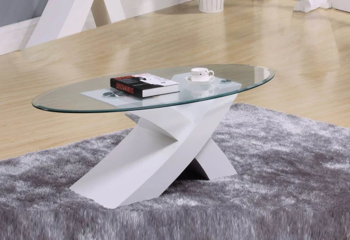 Lore Tempered Glass Coffee Table 110x60 cm