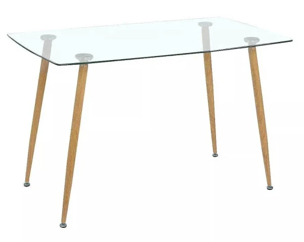 Nordic Style Tempered Glass Table 140x80 cm
