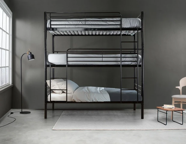 Triple Bunk Bed - 90x190 cm Beds
