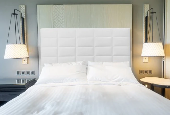 Aitana Bed Headboard - Faux Leather Upholstered, 123 cm Height (For 135 or 150 cm Beds)