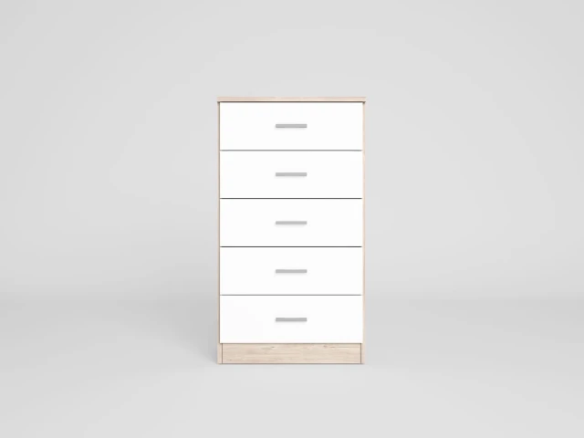 Commode Couple with 5 Drawers 90x50 cm