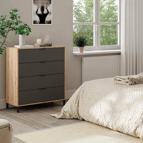 Enzo 4-Drawer Dresser 94x78 cm