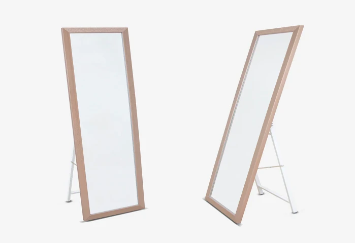 Rectangular Full-Length Floor Mirror. Bedroom or Hallway. Full-Length Mirror.
