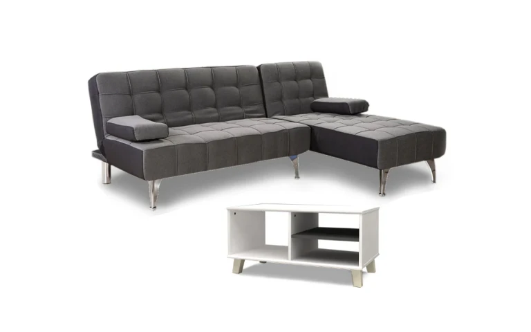 Aroa XS Chaise Longue Sofa Bed + DN Coffee Table