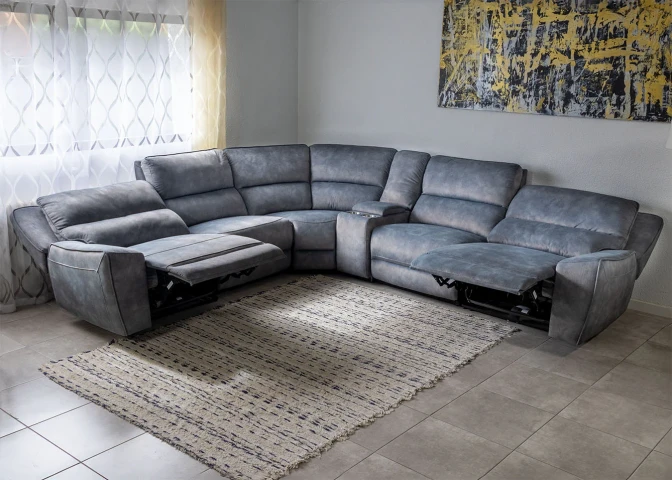 Monroe Electric Recliner Corner Sofa 330cm