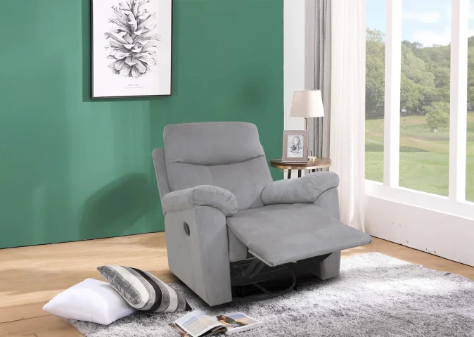 Texas Manual Recliner Chair 1 Plaza Gray