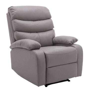 Miami Manual Recliner Chair 1 Plaza Brown